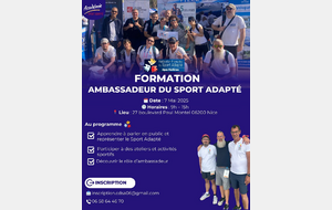 FORMATION AMBASSADEUR DU SPORT ADAPTE